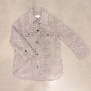Mango Casual Beige Plaid Jacket